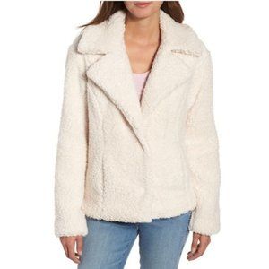 Caslon Fleece Faux Shearling Jacket